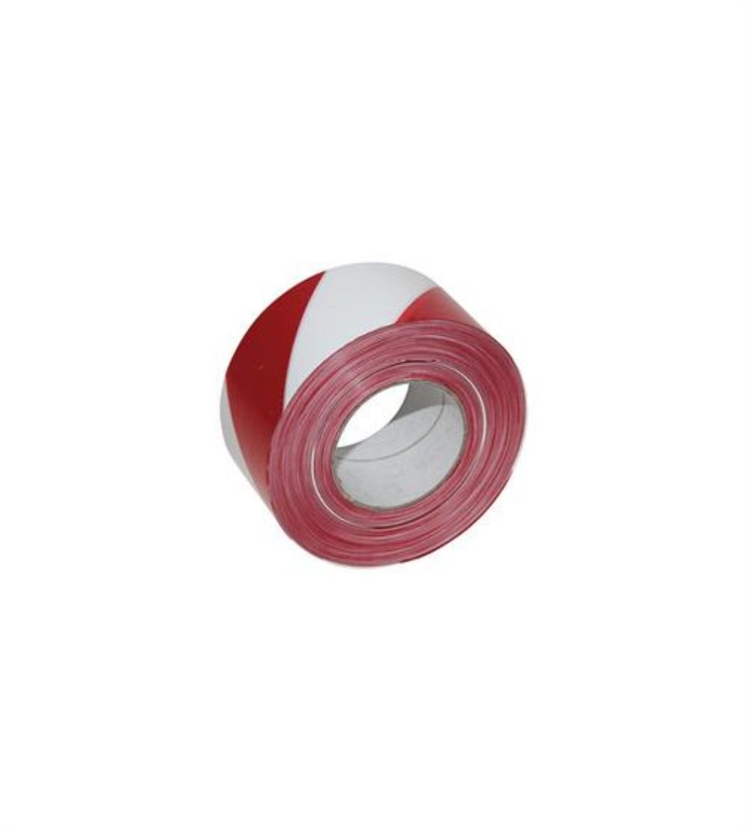 Billede af Afspæringsbånd rød/hvid 500m