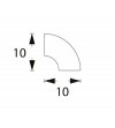Billede af Stafliste bøg 10x10x3100 mm
