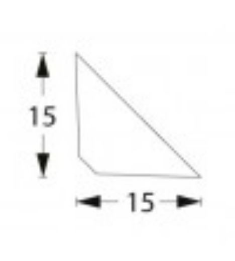 Billede af Fejeliste eg 15x15x900 mm