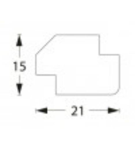 Billede af Skyggeliste hvid 3100mm