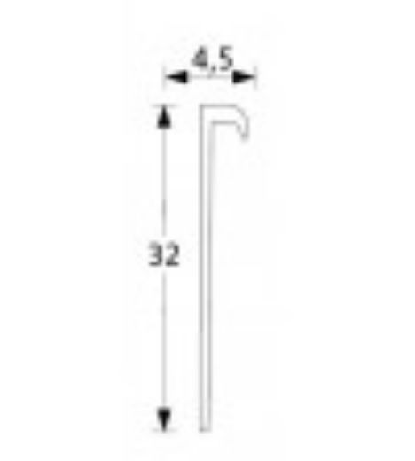 Billede af PVC afslutning 3,5mm - sort