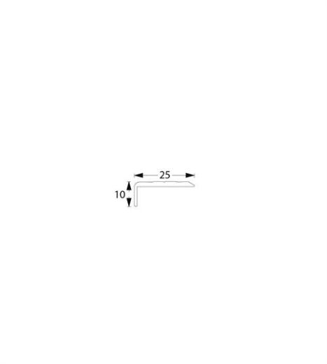 Billede af Vinkelprof. 25x10mm MAT